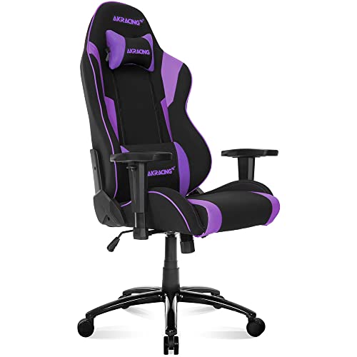 AKRacing Gaming Chair, Desk Chair, Purple, Wolf Fabric, 180° Reclining, Home, Remote